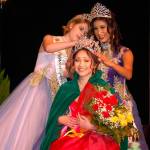 The 2018 Irrigation Festival Royalty Court was crowned Saturday in a packed Sequim High School Auditorium. The 2017 princess, Alison Cobb, and Queen Karla Najera set the crown on the new queen, Erin Gordon, center. (Erin Hawkins/Olympic Peninsula News Group)