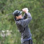 Sequims Blake Wiker was the medalist in a match with Port Townsend on Thursday. Wiker led all golfers on the front nine with a 1-over 38 at The Cedars at Dungeness. (Michael Dashiell/Olympic Peninsula News Group)