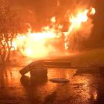 Forks family escapes blaze that burns down house