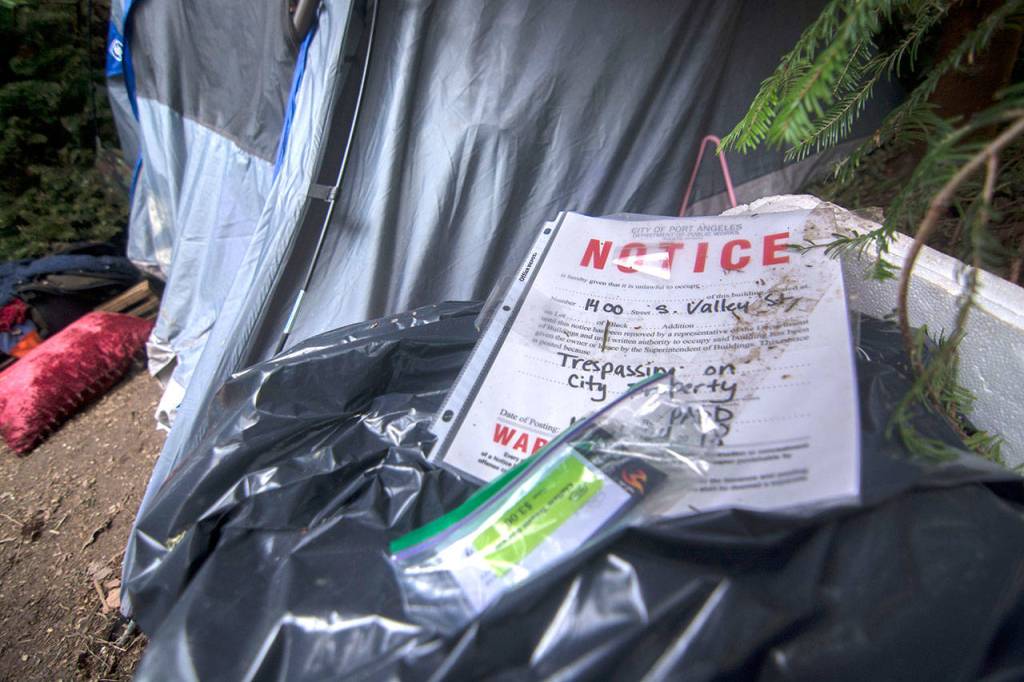 Officials tour Valley Creek site of former homeless camp in Port Angeles