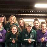 Sequim and Port Angeles equestrian teams in the front row, from left, are Miranda Williams, Keri Tucker, Madison Carlson, Emily Menshew, Yana Hoesel, Ben Robertson and Grace Niemeyer; in the back row, from left, are Abbi Priest, Abigail Hjelmeseth, Lilly Thomas, Emily Gear, Cassi Ann Moore, Emma Albright, Madi Murphy and Amanda Murphy. (Bettina Hoesel)