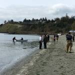 East Jefferson Fire-Rescue assisted with a water rescue Monday afternoon after a man fell from a boat in waters off Port Townsend. (East Jefferson Fire-Rescue)