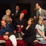 The cast of Lend Me a Tenor features from front left, Ron Graham (sleeping), Josh McLean, Angela Poynter, Alison Cobb; and back left, Kathy Balducci, Richard Stephens, Jennifer Saul and Randy Powell.