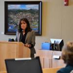 During public comments at a Sequim City Council work session, Port of Port Angeles Commissioner Colleen McAleer said shes hopeful that we can continue to ensure [the John Wayne Marina] can stay in public hands. (Matthew Nash/Olympic Peninsula News Group)