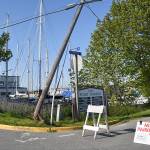 Pole down; detour set up in Port Townsend