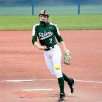 Port Angeles Callie Hall pitched a shutout against Steilacoom in the Roughriders opening game of the West Central District 3 Tournament in Lacey. Hall gave up just four hits and not walks in an 11-0 Riders win. (Mark Krulish/Kitsap News Group)