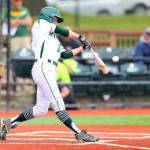 Port Angeles Ethan Flodstrom hits a long triple against Mountlake Terrace in the Riders 5-2 loss at the 2A State Tournament in Bellingham. (David Willoughby/for Peninsula Daily News)