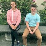 Stevens Middle School eighth-grade students Pursha True and Gavin Devore were awarded Pollanz Promise Scholarships. (Port Angeles School District)