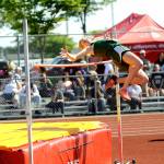 Port Angeles Gracie Long, clears the bar in the high jump at the 2A state Track and Field Championships at Mount Tahoma High School. Long finished 11th in the state with a height of 4-10. (Michael Dashiell/Olympic Peninsula News Group).