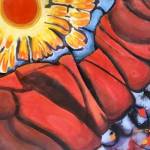 Work by the late Janet Cramer will be featured at the downtown gallery of the Port Townsend School of the arts. Bring It On by Cramer is one of the paintings from the exhibit.