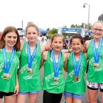 Team Running Pickles Jr., a group of local sixth-grade girls, was the first-place raly team in the Junior Division (19 and under) at the North Olympic Discovery Marathon on Sunday. The members of the Running Pickles are Violet Mills, Kathryn Jones, Taryn Johnson, Yau Fu and Harper McGuire