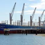 ON THE WATERFRONT: Rogue wave survivor renamed, loading logs destined for China