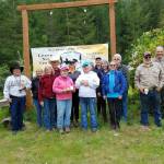Back Country Horsemens Peninsula chapter members took part in their annual Miller Peninsula Rhody Ride, timed when all the Rhododendrons are in full bloom. (Linda Morin)