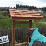 Lee Allem                                Informational kiosks were built during the Sequim Service Fest for placement around the city.
