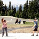 PHOTO: Snowball fight for summer’s start
