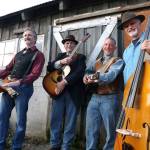 FarmStrong is part of the Red, White and Bluegrass celebration of local food and music at Finnriver Farm & Cidery this weekend. From left are Rick Meade, Jim Faddis, Cort Armstrong and John Pyles. (Kia Armstrong)