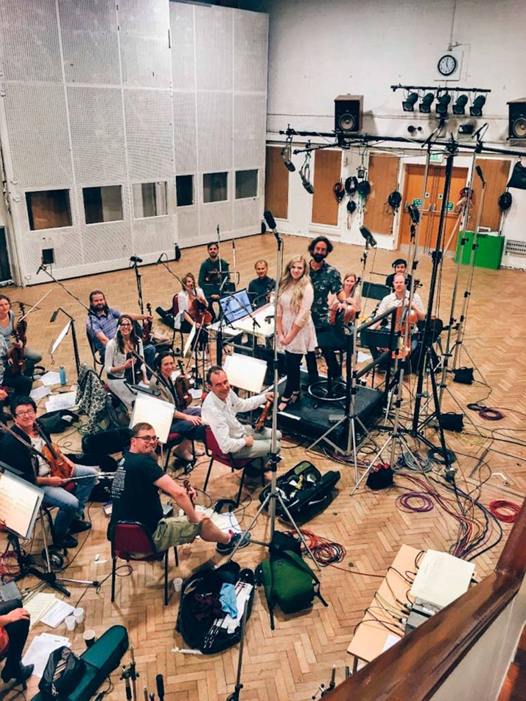 Jennifer Thomas recently recorded strings with the English Session Orchestra at Abbey Road Studios for her new album The Fire Within. It releases late August/early September and features 10 tracks that Thomas said include some of her most personal work to date. (Jennifer Thomas)