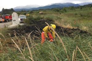 Wildfire extinguished near Coyle; brush fire flares near Port Angeles