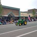 All kinds of equipment were on display in Port Angeles parade, including this tractor. (Joy Wetterlund)