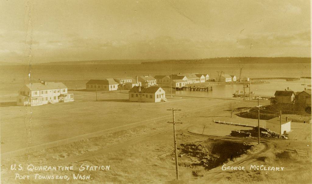 George McCleary took this photo of the Point Hudson Quarantine Station in 1936. (Jefferson County Historical Society)
