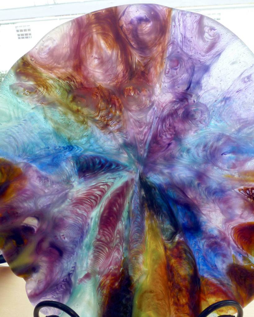 Susan Kantowitzs colorful fused glass work ranges from signature pieces to earrings and pendants and will be on exhibit at Harbor Art.