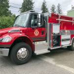 Quilcene Fire Departments new 1,800-gallon water tender. (Quilcene Fire Department)
