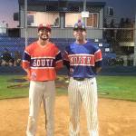 West Coast League Port Angeles Kyle Schimpf, right, and Walla Wallas Cesar Lopez were selected as West Coast League All-Star Game Co-MVPs.