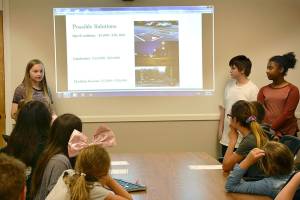 Students study crosswalk safety after accident