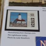 With some stamps, you have to create your own. Thats what Judy Newblom did with her picture of the New Dungeness Lighthouse and added to her display about lighthouses. (Matthew Nash/Olympic Peninsula News Group)