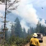 Brinnon command center for Maple Fire