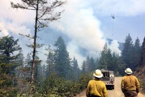 Brinnon command center for Maple Fire