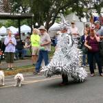 Port Townsend community members take part in the Grandly Local Parade during a previous year of the Uptown Street Fair.