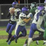 Keith Thorpe/Peninsula Daily News                                Sequim quarterback Riley Cowan should break many of the Wolves all-time passing records this season, including passing yards and touchdowns.