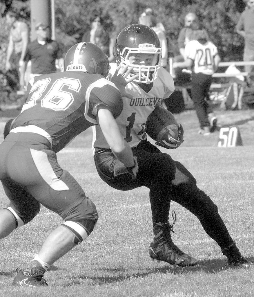 Keith Thorpe/Peninsula Daily News Quilcenes Ben Bruner has yet to be medically cleared to practice, but his presence could be a game changer for the Rangers.