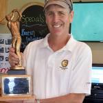Jeff Jones claimed the Cedars at Dungeness Mens Club Championship with a low-gross total of 221.