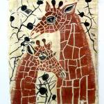 Sequim wood block printer Randy Radock said he enjoys printing on a variety of materials, including fabric. He is artist of the month at Harbor Art Gallery.