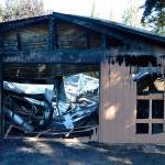 Staff with the Cedars at Dungeness estimate about 50 golf carts and other equipment were lost on Sunday, Sept. 16 in an early morning fire. No injuries were reported and the cause remains under investigation. (Matthew Nash/Olympic Peninsula News Group)