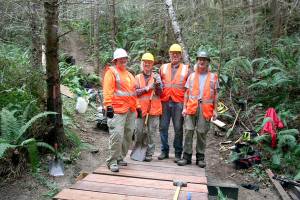 HORSEPLAY: Working together, a bridge is built