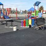 PHOTO: Setting the stage for playground in Port Angeles