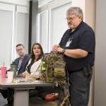 Jefferson Healthcare Emergency Management Coordinator Bill Hunt told commissioners he feels the hospital is prepared to handle a catastrophic emergency event because of regular testing, training and collaboration. (Jeannie McMacken/Peninsula Daily News)