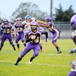 Sequims Riley Cowan runs the ball against North Mason on Sept. 21. Sequim is leading the Olympic League 2A Division. (Michael Dashiell/Peninsula News Group)