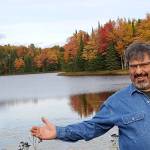 Andrew May enjoys the folliage of northern Wisconsins Vilas County, where May and his sister, Linda, now own a family cottage.