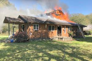 Clallam Bay coach loses home to fire