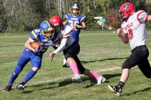 PREP FOOTBALL: Loggers crush the Acorns 78-0
