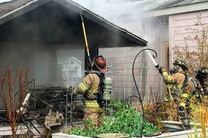 Shed destroyed by fire in Chimacum