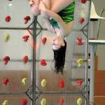 Port Angeles Kayla Richmond attempts to qualify for a district berth during a diving competition on Tuesday at William Shore Pool in Port Angeles. (Keith Thorpe/Peninsula Daily News)