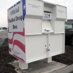 Ballot drop boxes similar to the one shown here near the JCPenny store in Sequim are now in place in Sekiu, Neah Bay and Clallam Bay, with another scheduled to open this week near Carlsborg. (Keith Thorpe/Peninsula Daily News)
