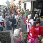 Children and adults make the rounds of downtown Port Angeles businesses searching for treats during last years Halloween celebration. (Keith Thorpe/Peninsula Daily News)