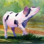 Carolyn Guske, Sequim artist and teacher, will display her animal paintings at Studio Bobs beginning Saturday.