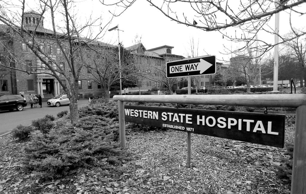The Associated Press                                In this Nov. 18, 2015, file photo a sign is posted near an entrance to Western State Hospital in Lakewood.